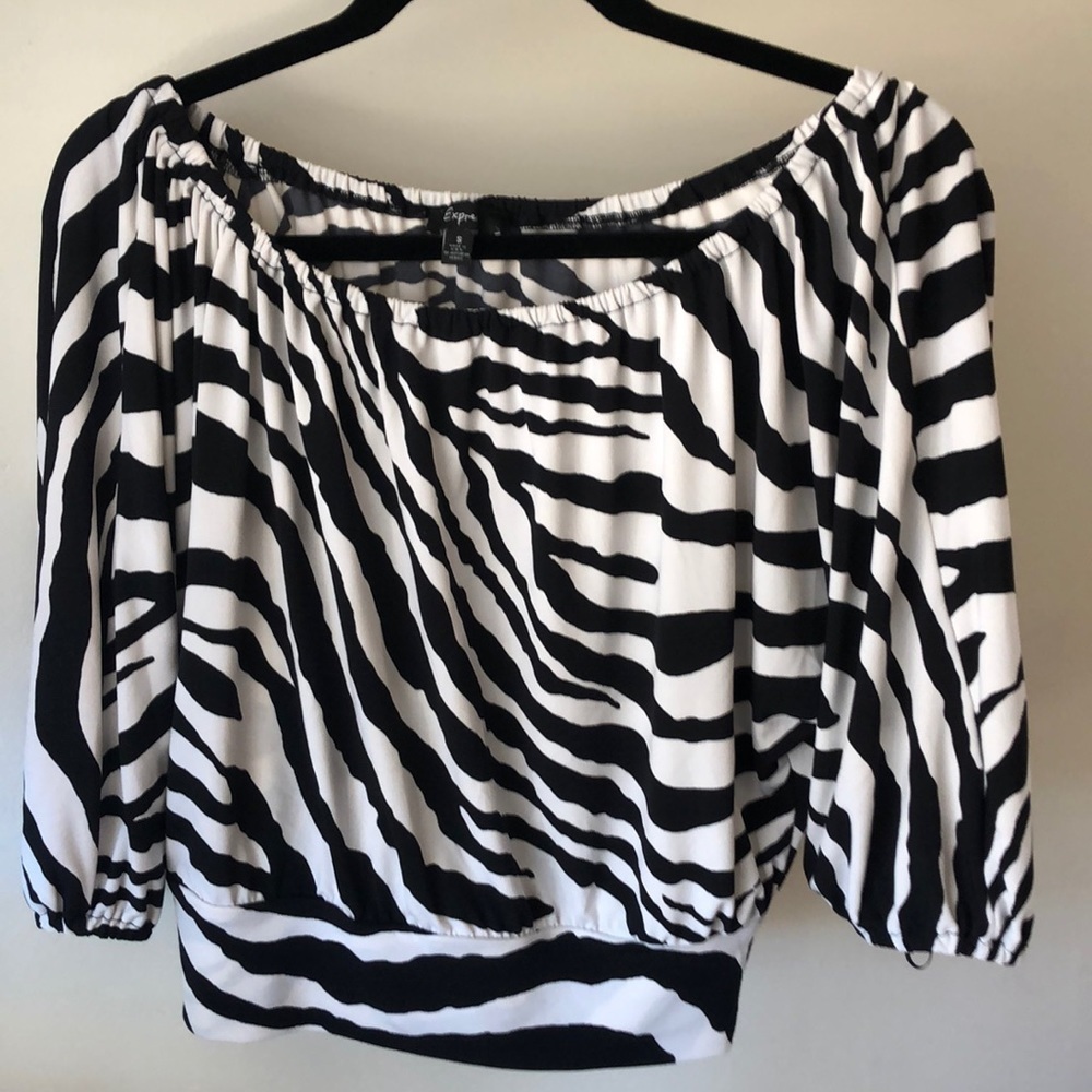 Express Zebra Blouse